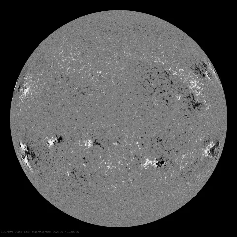 Image of Sun's magnetic field