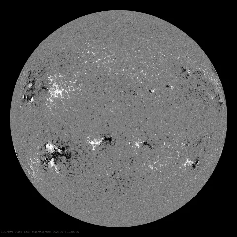 Image of Sun's magnetic field