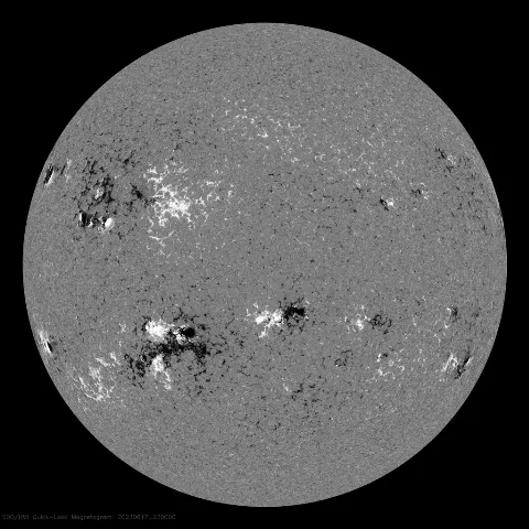 Image of Sun's magnetic field