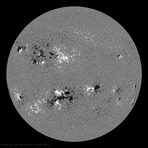 Image of Sun's magnetic field