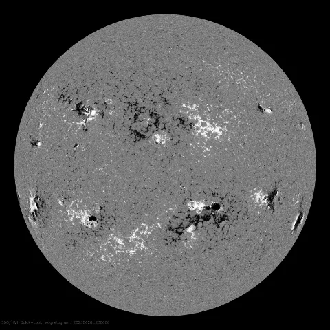 Image of Sun's magnetic field