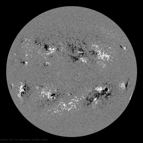 Image of Sun's magnetic field