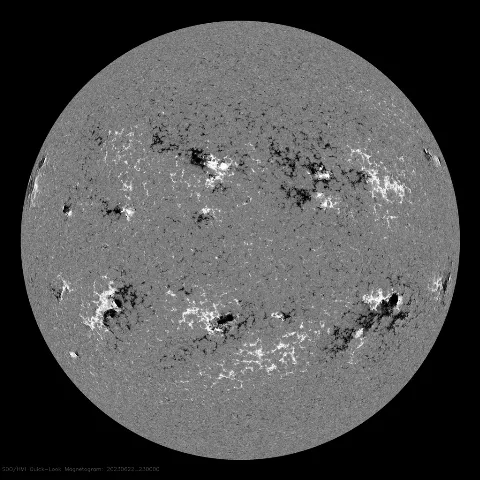 Image of Sun's magnetic field