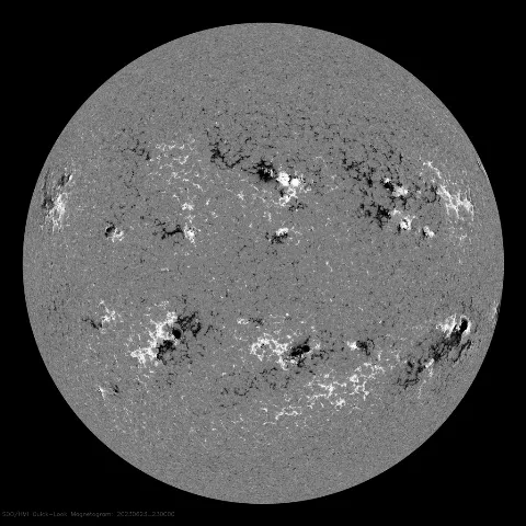 Image of Sun's magnetic field