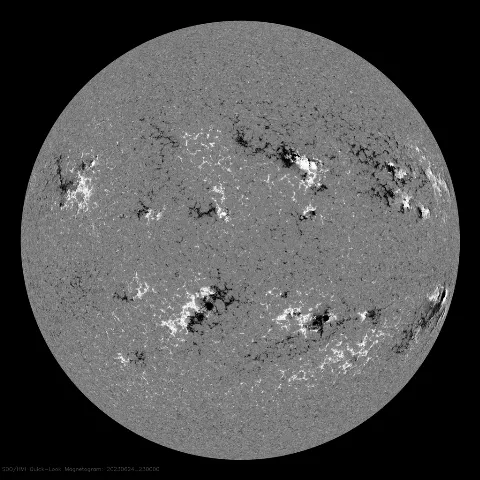 Image of Sun's magnetic field