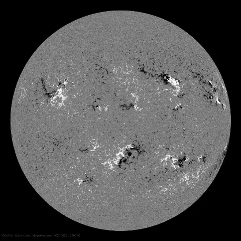 Image of Sun's magnetic field