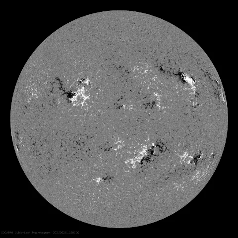 Image of Sun's magnetic field