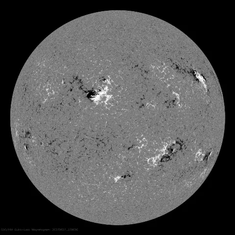 Image of Sun's magnetic field