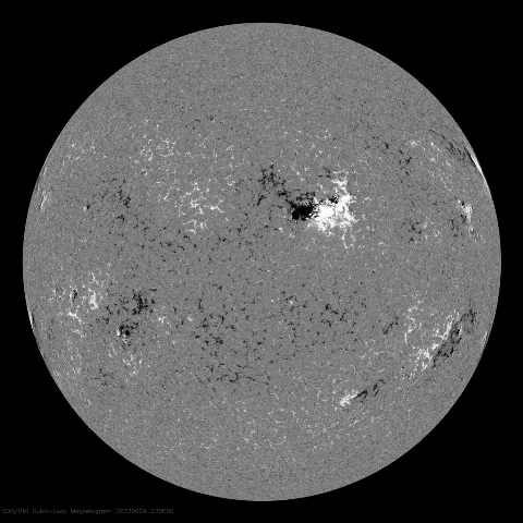 Image of Sun's magnetic field