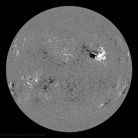 Image of Sun's magnetic field