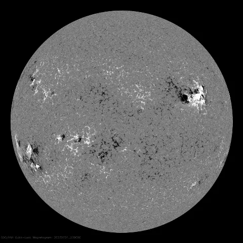 Image of Sun's magnetic field