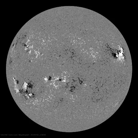 Image of Sun's magnetic field