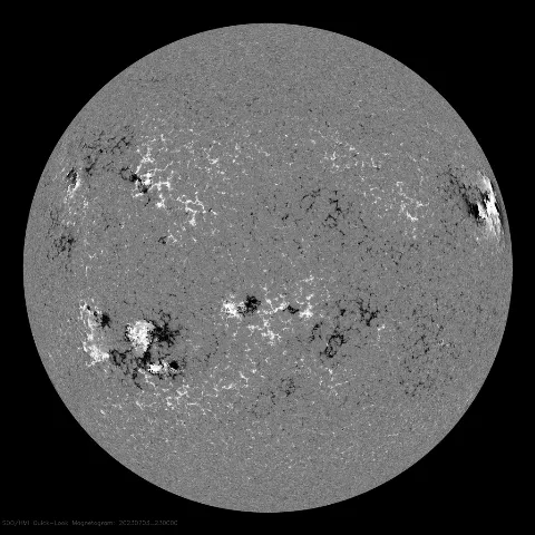 Image of Sun's magnetic field