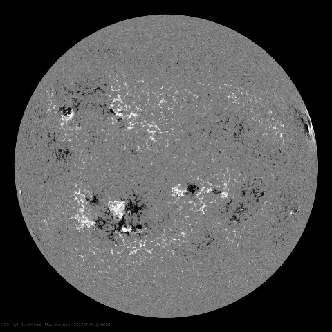 Image of Sun's magnetic field