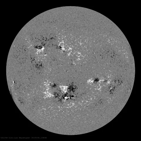 Image of Sun's magnetic field