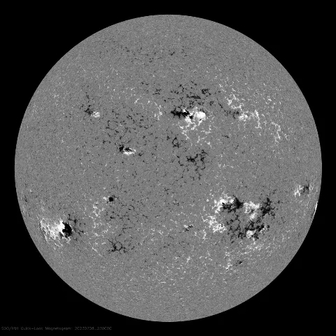 Image of Sun's magnetic field