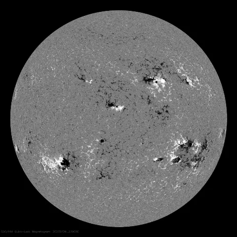 Image of Sun's magnetic field