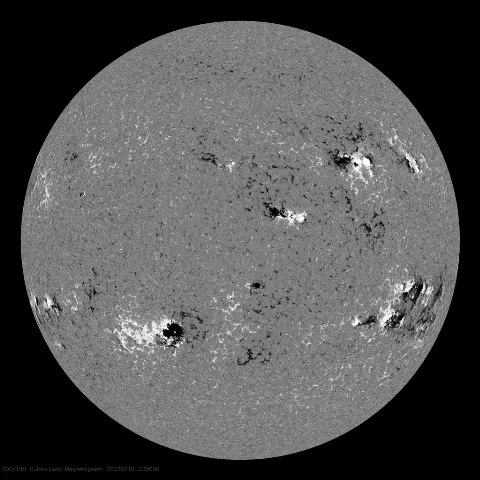 Image of Sun's magnetic field