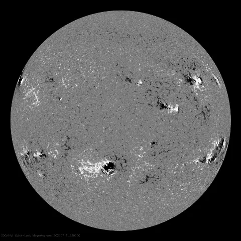 Image of Sun's magnetic field