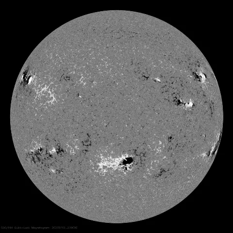 Image of Sun's magnetic field