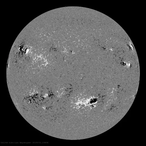 Image of Sun's magnetic field