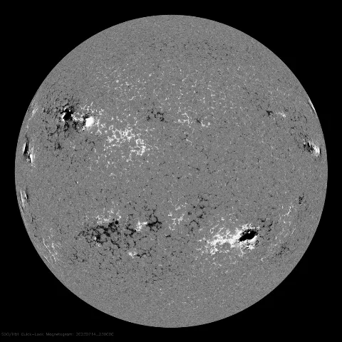 Image of Sun's magnetic field