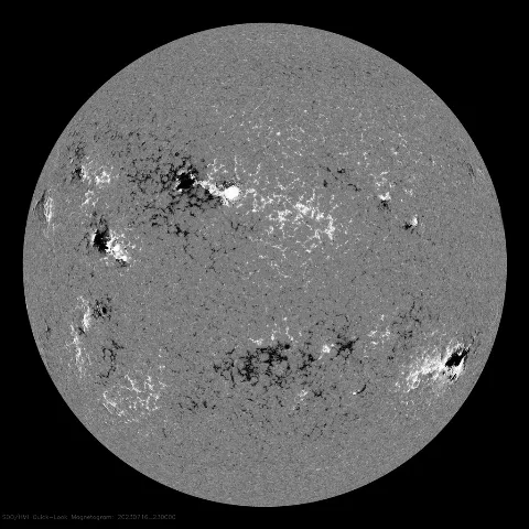 Image of Sun's magnetic field