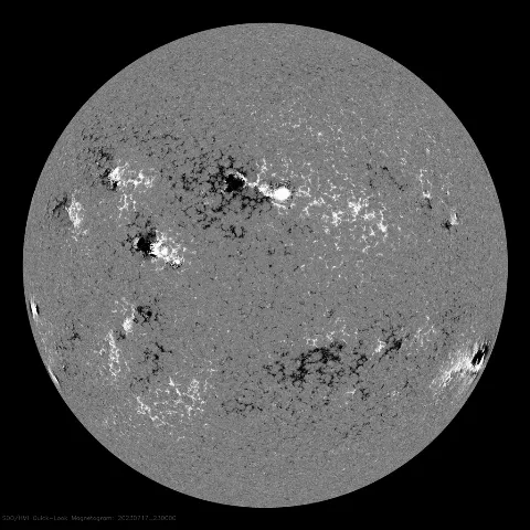 Image of Sun's magnetic field