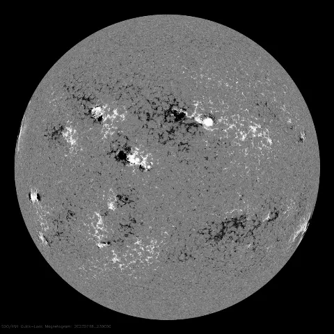 Image of Sun's magnetic field