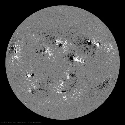 Image of Sun's magnetic field