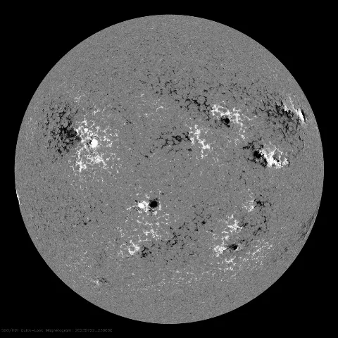 Image of Sun's magnetic field