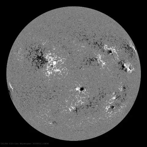 Image of Sun's magnetic field