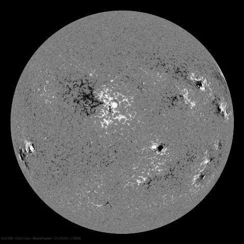 Image of Sun's magnetic field