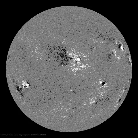 Image of Sun's magnetic field