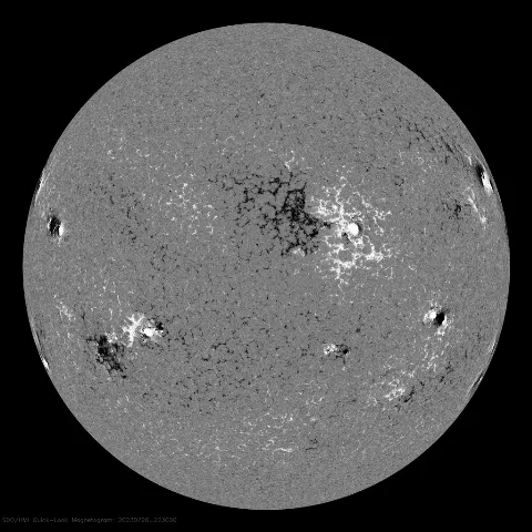 Image of Sun's magnetic field