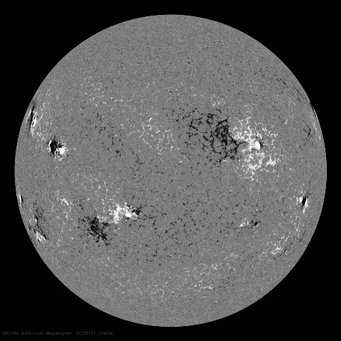 Image of Sun's magnetic field