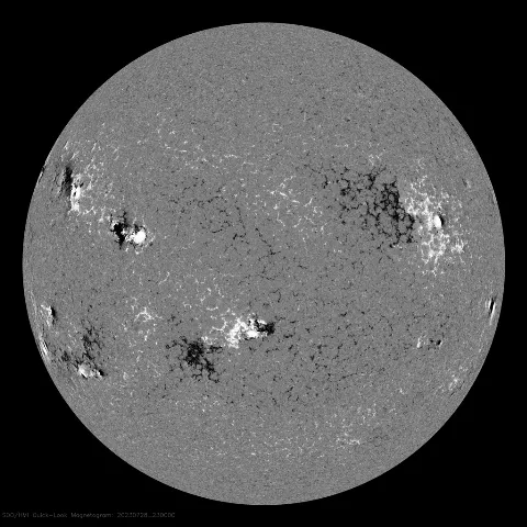 Image of Sun's magnetic field