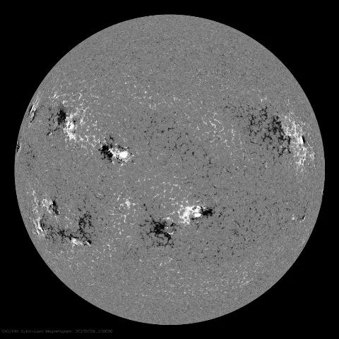 Image of Sun's magnetic field