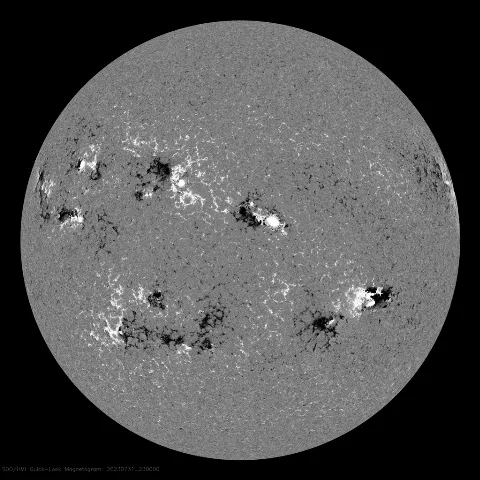 Image of Sun's magnetic field