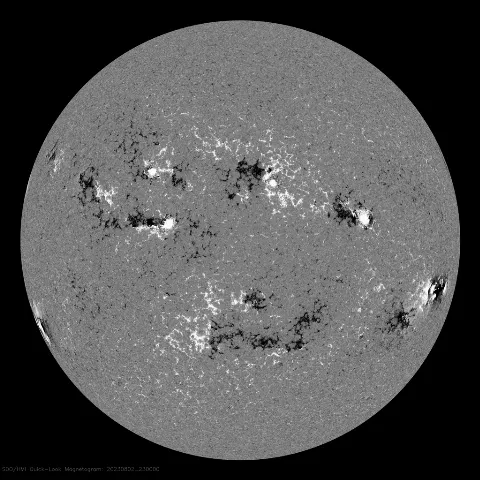 Image of Sun's magnetic field