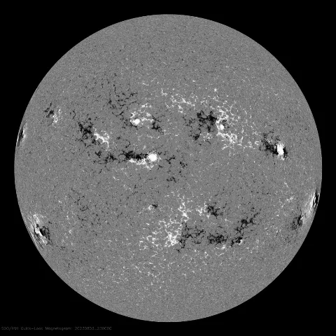 Image of Sun's magnetic field