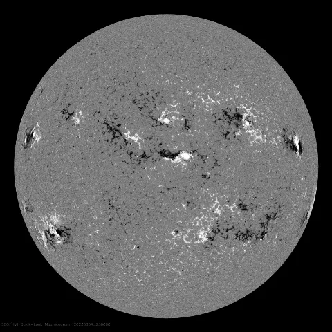 Image of Sun's magnetic field