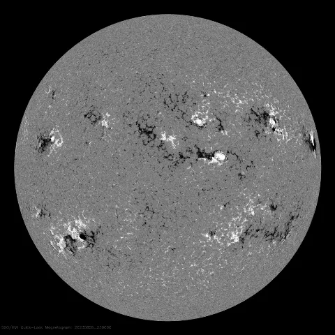 Image of Sun's magnetic field