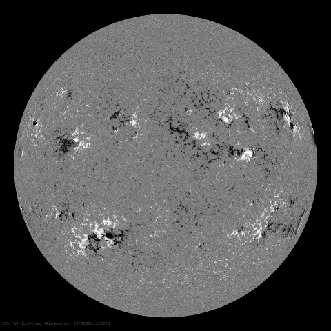 Image of Sun's magnetic field