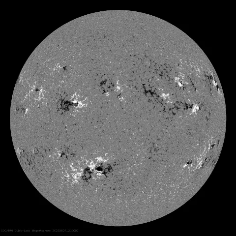 Image of Sun's magnetic field