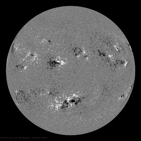 Image of Sun's magnetic field