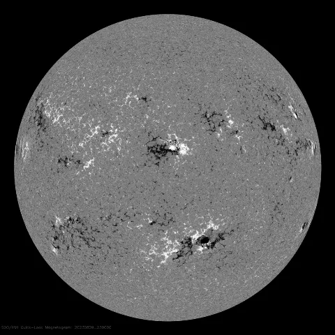 Image of Sun's magnetic field