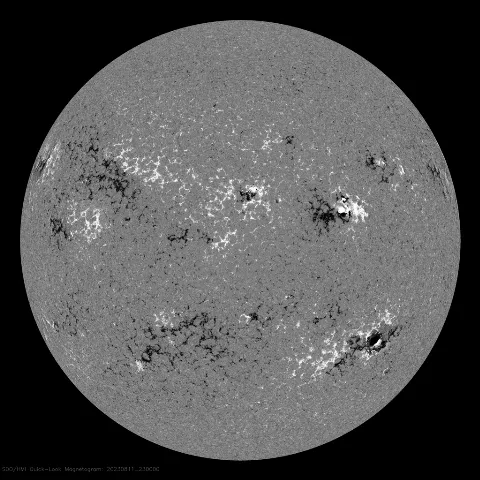 Image of Sun's magnetic field