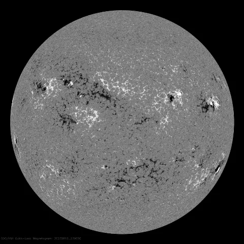 Image of Sun's magnetic field