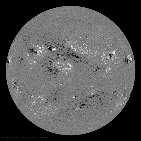 Image of Sun's magnetic field